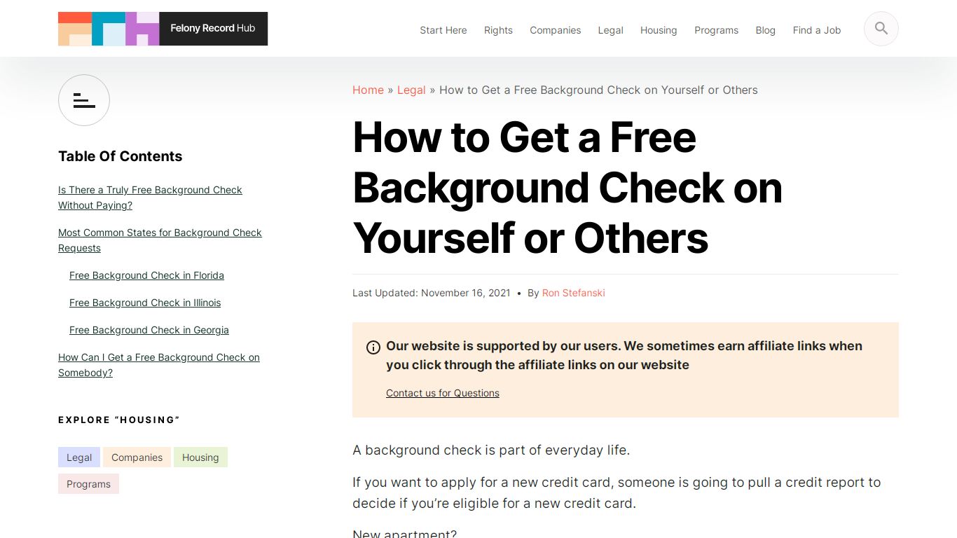 How to Get a Free Background Check on Yourself or Others