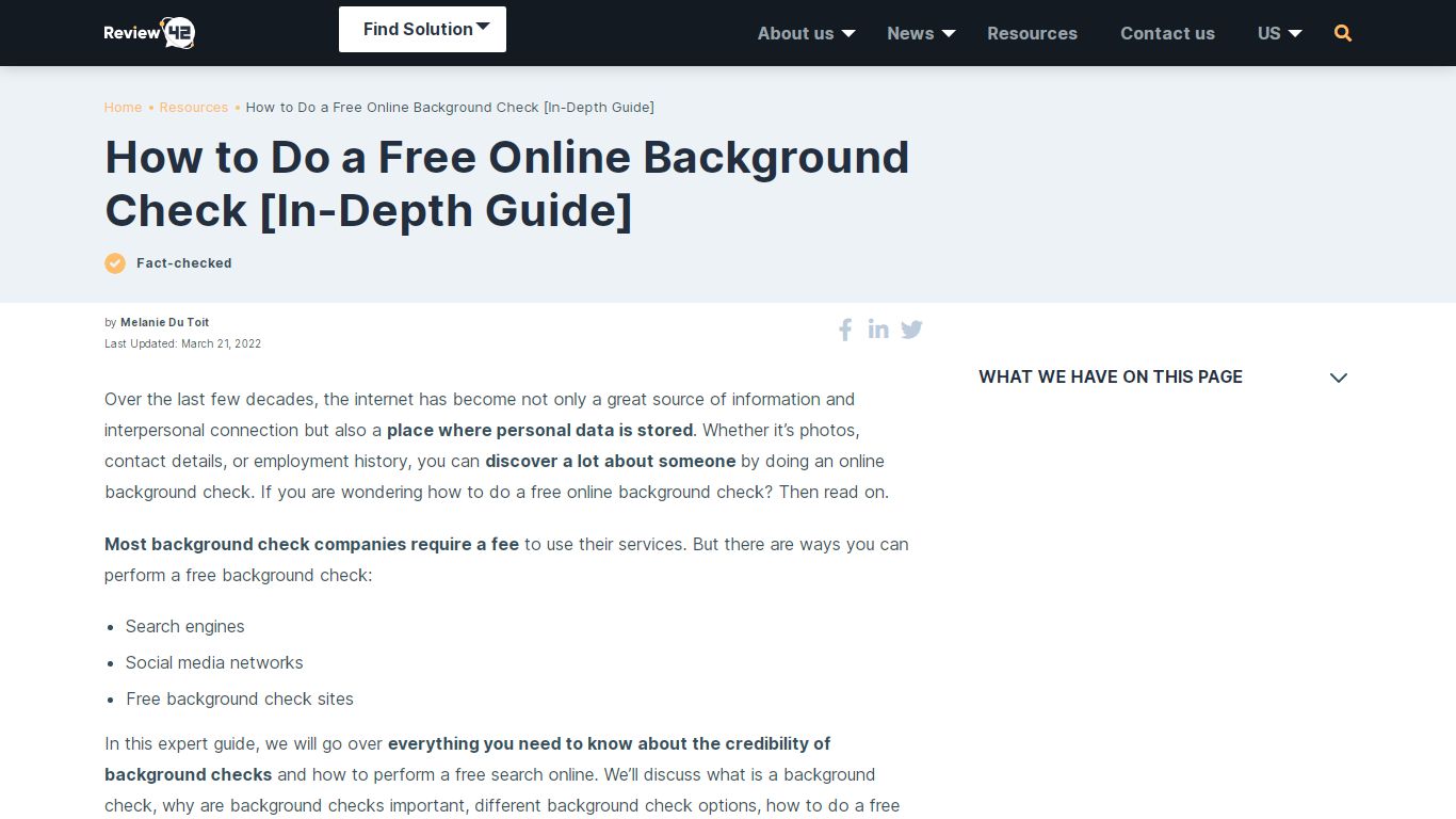 How to Do a Free Online Background Check [In-Depth Guide] - Review42