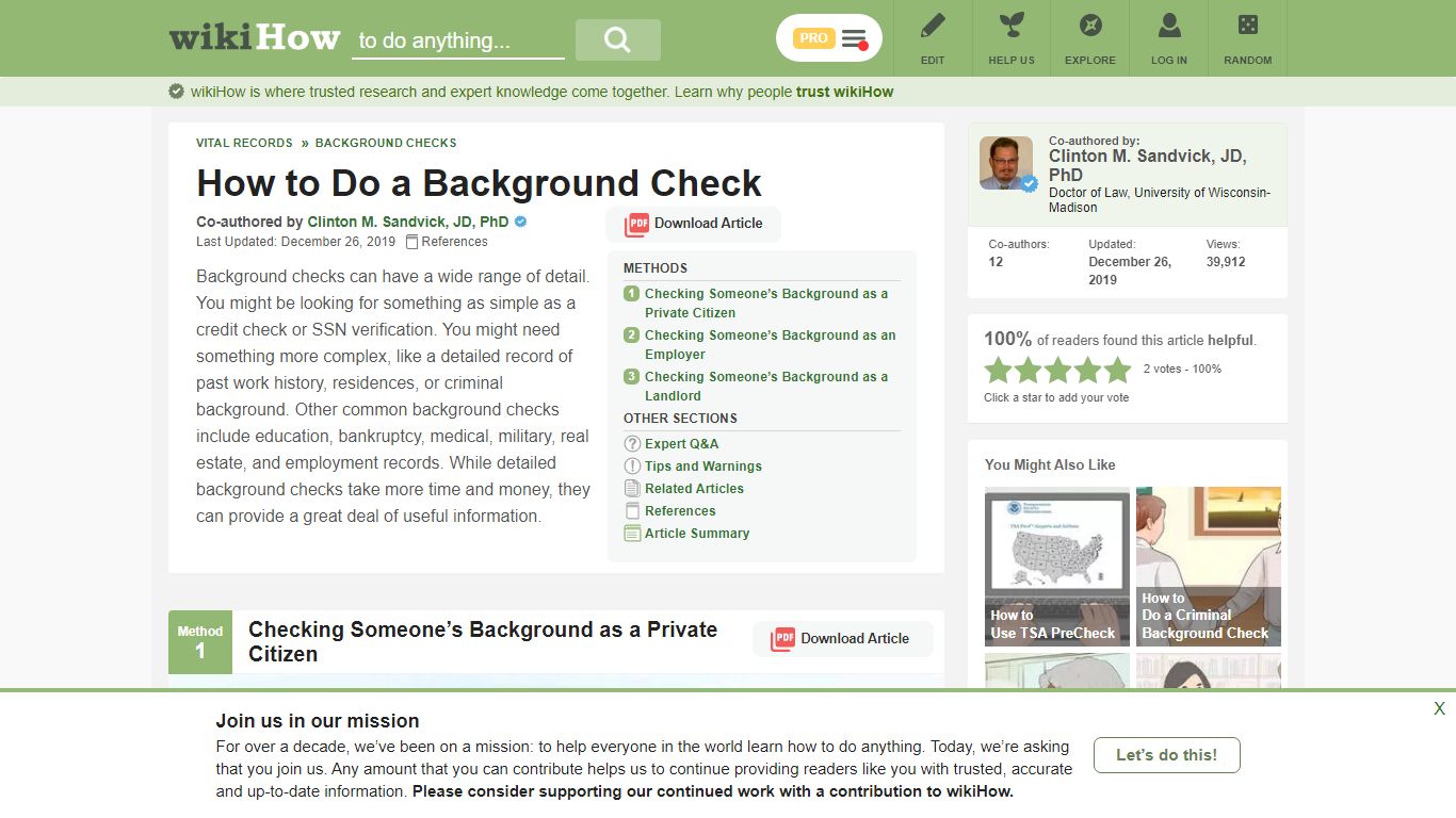 3 Ways to Do a Background Check - wikiHow
